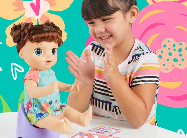 baby alive pipi en el baño