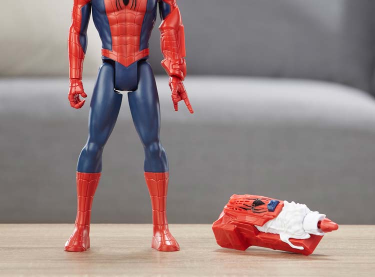 Marvel Hasbro Spider-Man Titan Hero Series – Figura Spiderman Web Warriors 30 Cm Con 5 Punti Di Articolazione, Multicolore