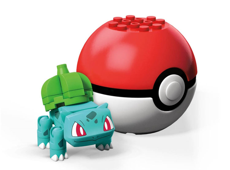Bloques de construcción Pokémon Bulbasaur gigante Mega · Mega Construx