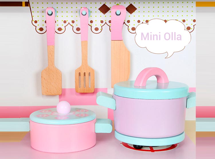 COCINA KIDSCOOL VINTAGE CON REFRIGERADOR - 3