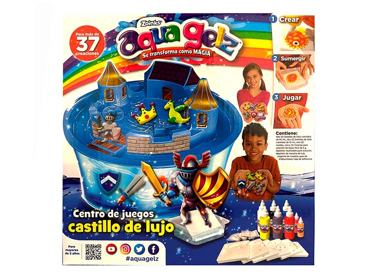 PLAYSET AQUA GELZ CASTILLO MOLDEABLES - 2