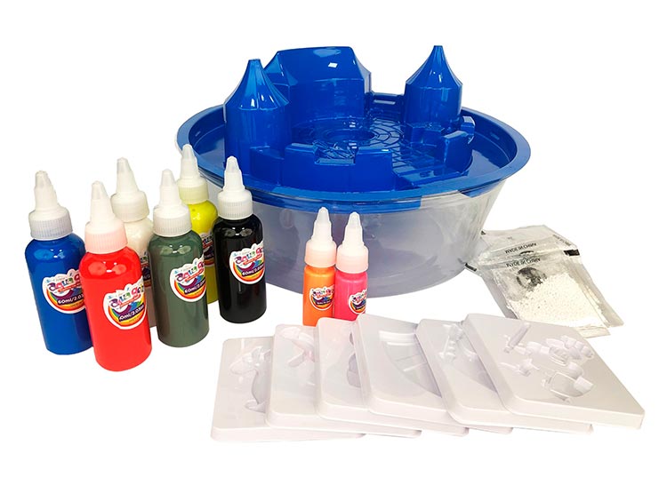 PLAYSET AQUA GELZ CASTILLO MOLDEABLES - 1