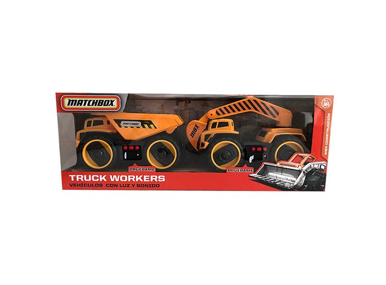 PACK CONSTRUCCIÓN MATCHBOX CAMIÓN TOLVA + PALA MECÁNICA - 3