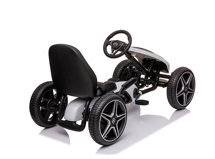 Kart à pédales pour enfant HOMCOM Go-kart siège réglable 3 positions frein à main pneus antidérapant enfant de 5 à 12 ans rouge noir - Jeux - Jouets