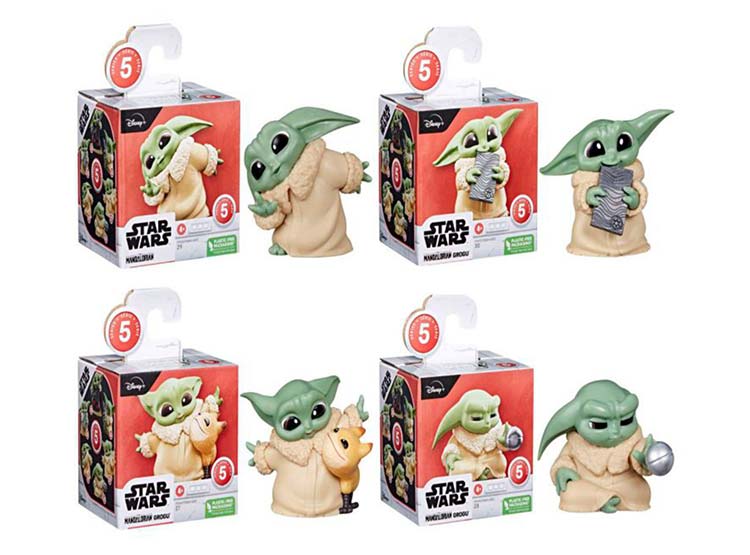 Star Wars The Bounty Collection - Pack Di 2 Figure Grogu (The Child) - Praticare La Forza E Beskar - Giocattoli Per Bambini 4+ Anni - 4