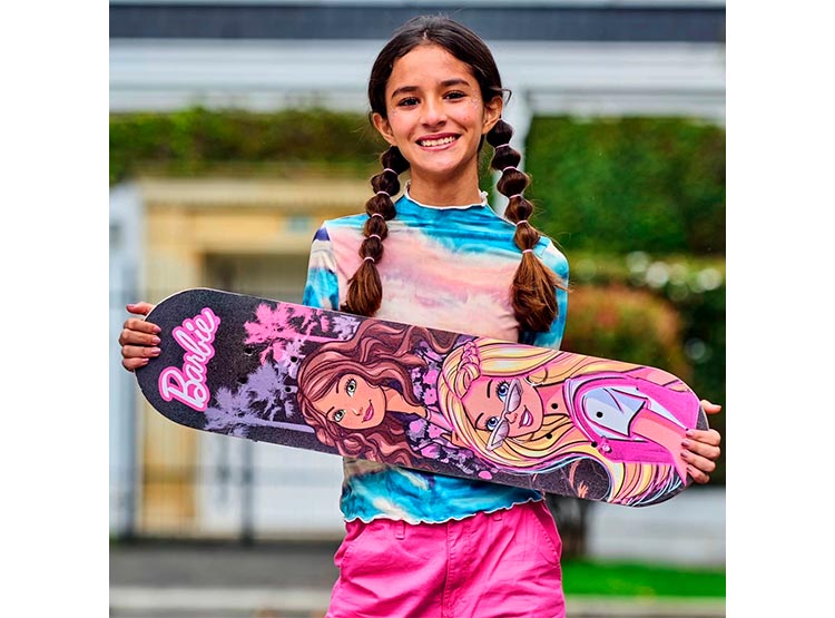 SKATE BARBIE RUEDAS DE PVC 78 CM - 4