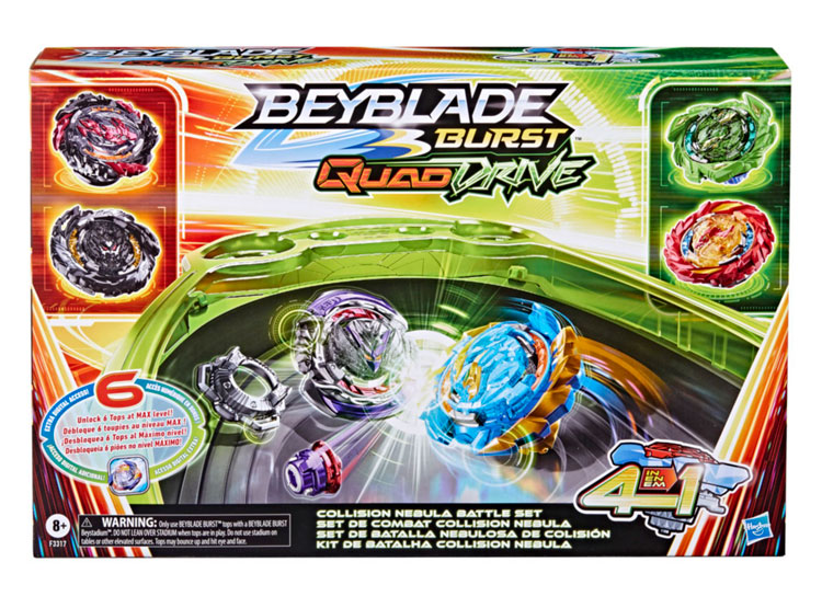 SET DE BATALLA BEYBLADE BURST QUAD DRIVE NEBULOSA COLISIÓN