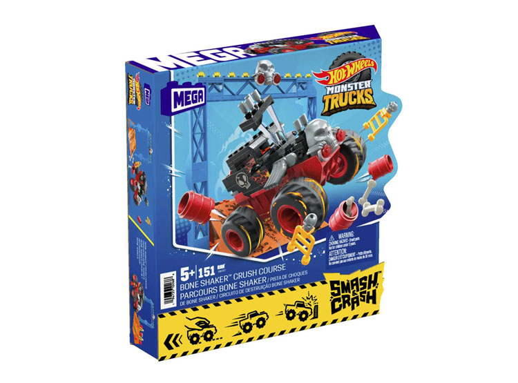 Mega Hot Wheels Coffret Construction 151 Pièces Parcours Bone Shaker Chocs Et Fracas - Dès 5 Ans