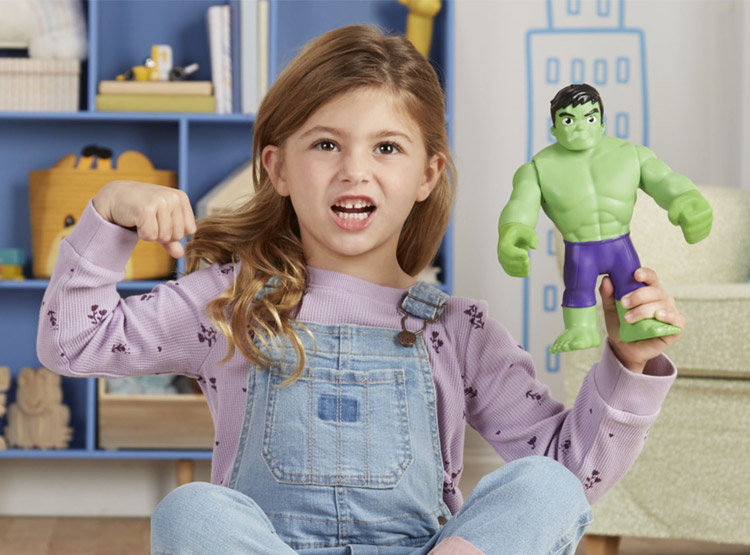 Peluche Parlante Hulk Marvel - 40,6 Cm Con 16 Frasi, Spidey And His Amazing Friends