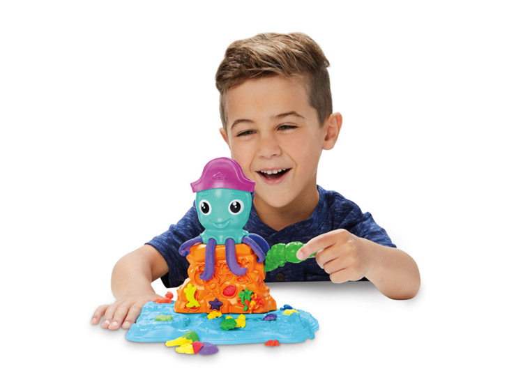 Play-Doh Cranky The Octopus Toy - Treasure Hunting Playset With Molds & Accessories