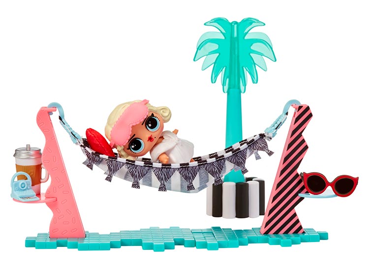 MUÑECA L.O.L. SURPRISE PLAYSET S6 LEADING BABY + VACAY LOUNGE - 4