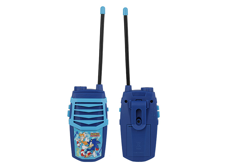 Walkie-talkies Sonic The Hedgehog – Set De 2, Portée 150 M, Bouton Push-to-talk Facile, Pour Enfants, Piles AA Non Incluses