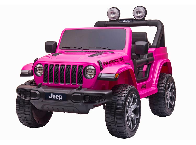 JEEP A BATERIA KIDSCOOL RUBICOM ROSADO 12V - 2