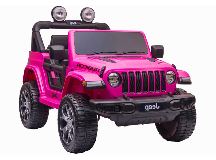 JEEP A BATERIA KIDSCOOL RUBICOM ROSADO 12V - 3