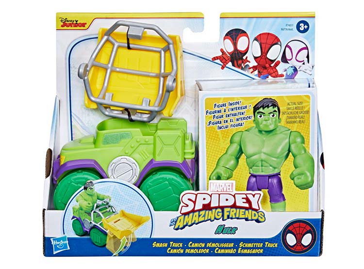 FIGURA DE ACCION SPIDEY & HIS AMAZING FRIENDS HULK Y CAMION DEMOLEDOR - 3