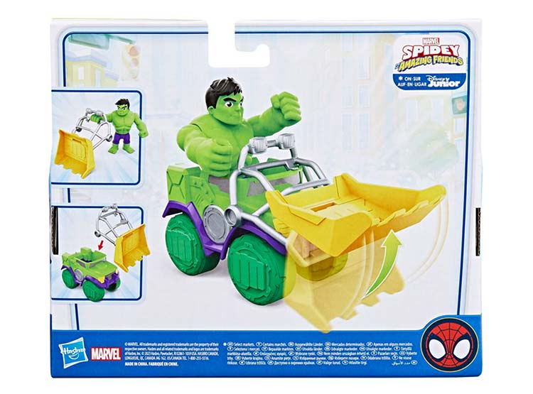 FIGURA DE ACCION SPIDEY & HIS AMAZING FRIENDS HULK Y CAMION DEMOLEDOR - 4