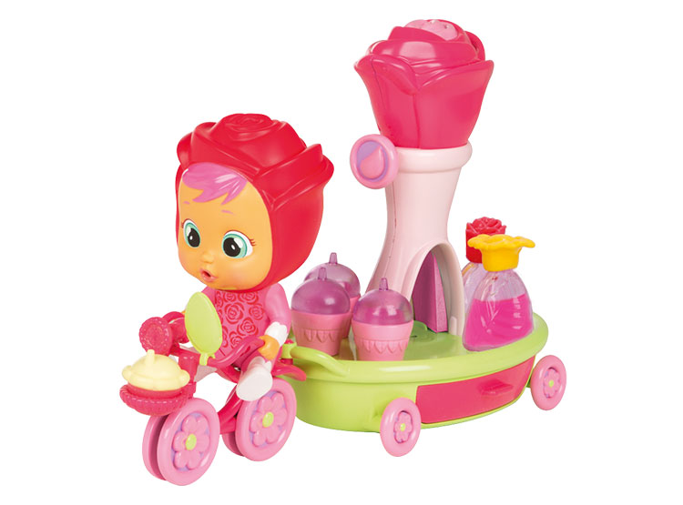 SET CRY BABIES MAGIC TEARS ROSE'S BIKE CART - 3