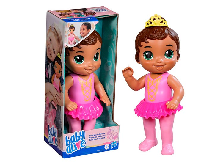 Ripley - MUÑECA BABY ALIVE PRINCESA BAILARINA CABELLO CASTAÑO