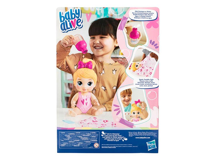 MUÑECA BABY ALIVE BURBUJAS RELAJANTES HARPER HUGS CABELLO RUBIO