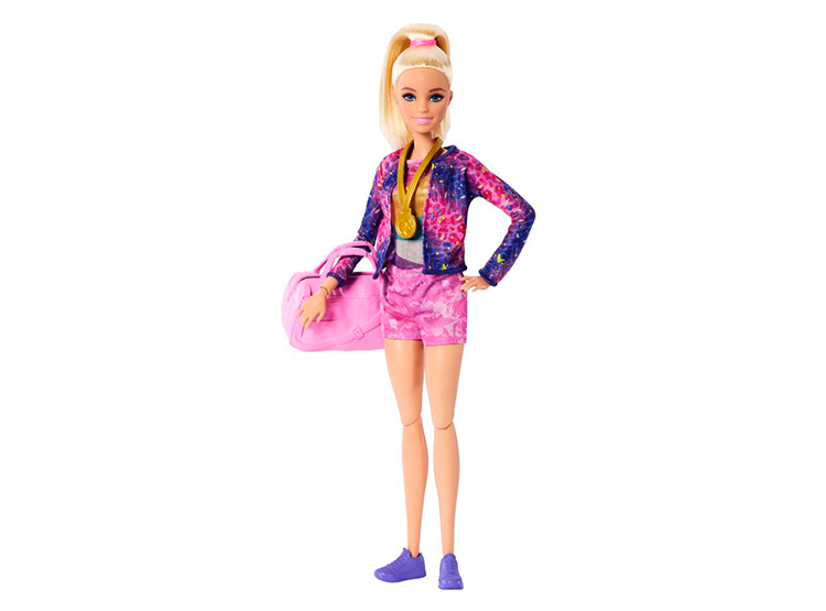 SET DE JUEGO BARBIE PROFESIONES GIMNASTA CABELLO RUBIO - 3
