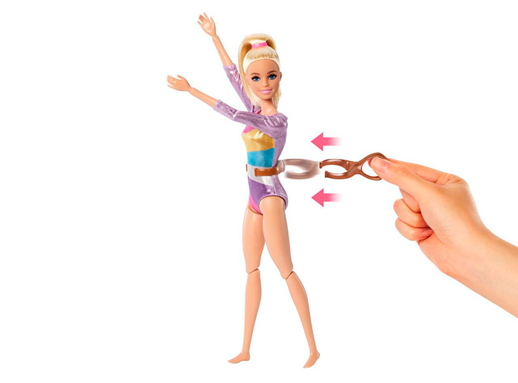 SET DE JUEGO BARBIE PROFESIONES GIMNASTA CABELLO RUBIO - 4
