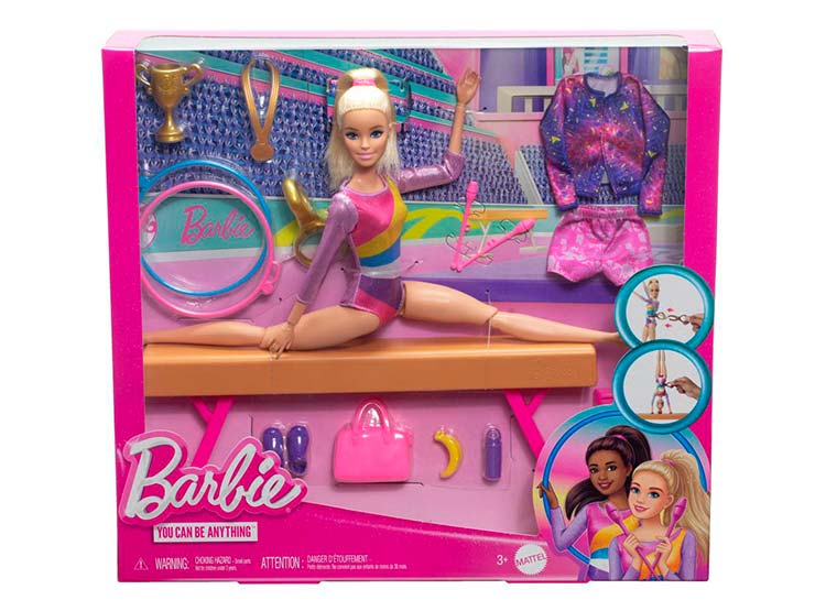 SET DE JUEGO BARBIE PROFESIONES GIMNASTA CABELLO RUBIO - 7