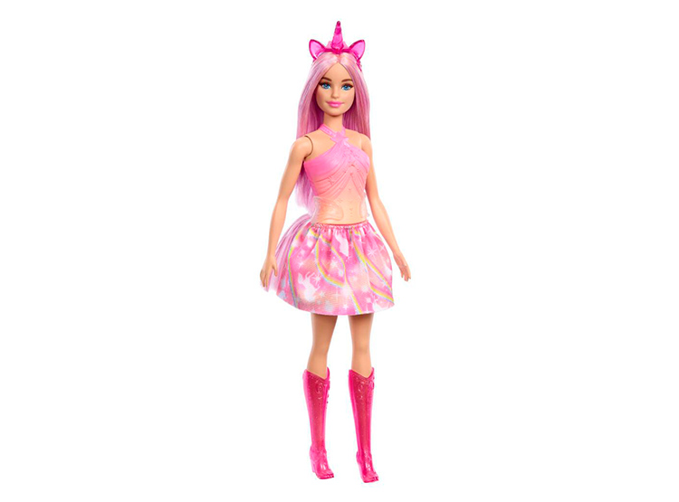 BARBIE FANTASÍA MUÑECA UNICORNIO FALDAS DE ENSUEÑO - 1