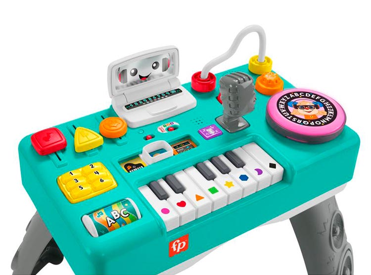 JUGUETE DIDACTICO BEBÉ FISHER-PRICE RIE Y APRENDE MESA MUSICAL APRENDE CONMIGO - 3