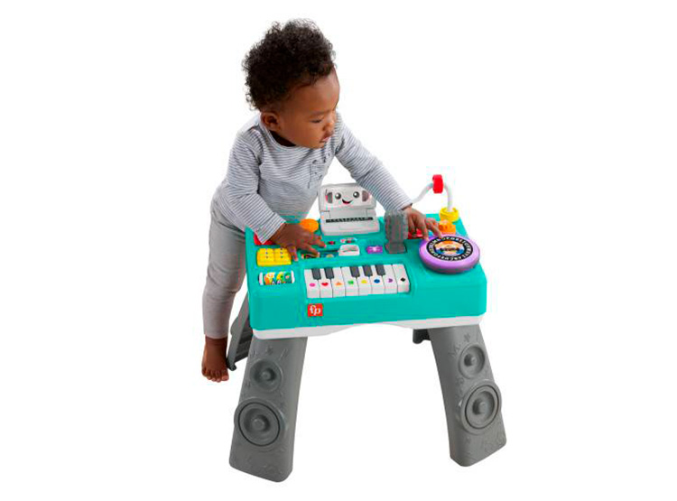 JUGUETE DIDACTICO BEBÉ FISHER-PRICE RIE Y APRENDE MESA MUSICAL APRENDE CONMIGO - 4