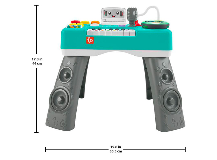 JUGUETE DIDACTICO BEBÉ FISHER-PRICE RIE Y APRENDE MESA MUSICAL APRENDE CONMIGO - 5