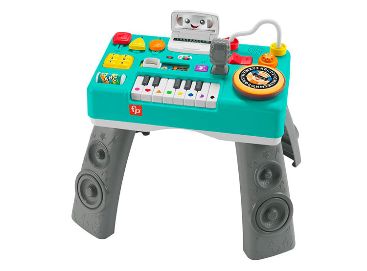JUGUETE DIDACTICO BEBÉ FISHER-PRICE RIE Y APRENDE MESA MUSICAL APRENDE CONMIGO - 1