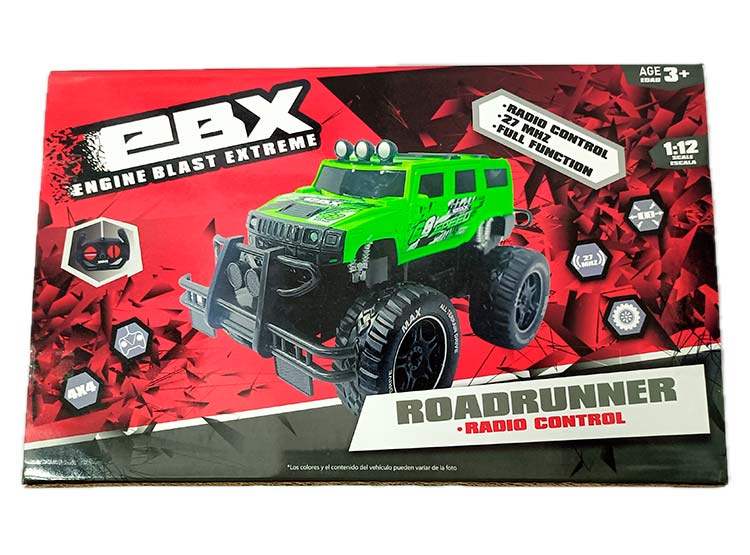 VEHÍCULO RADIO CONTROL EBX BIG WHEELS DE GOMA ASS - 11