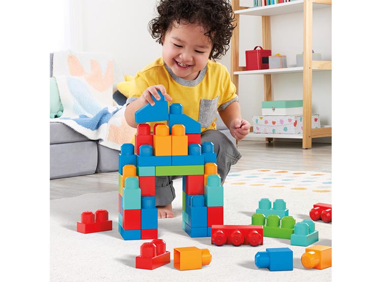 Eichhorn Tren De Madera Con 15 Bloques De Construcción – 18 Piezas Intercambiables, 41 Cm De Longitud, Fomenta La Motricidad Fina Y La Creatividad, Para Niños +1 Año