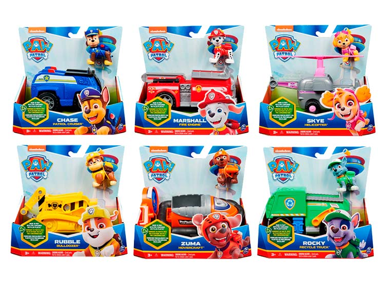 paw patrol vehículos
