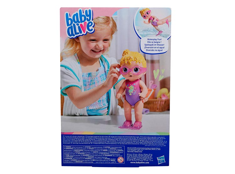 MUÑECA BABY ALIVE SUNNY LA NADADORA CABELLO RUBIO