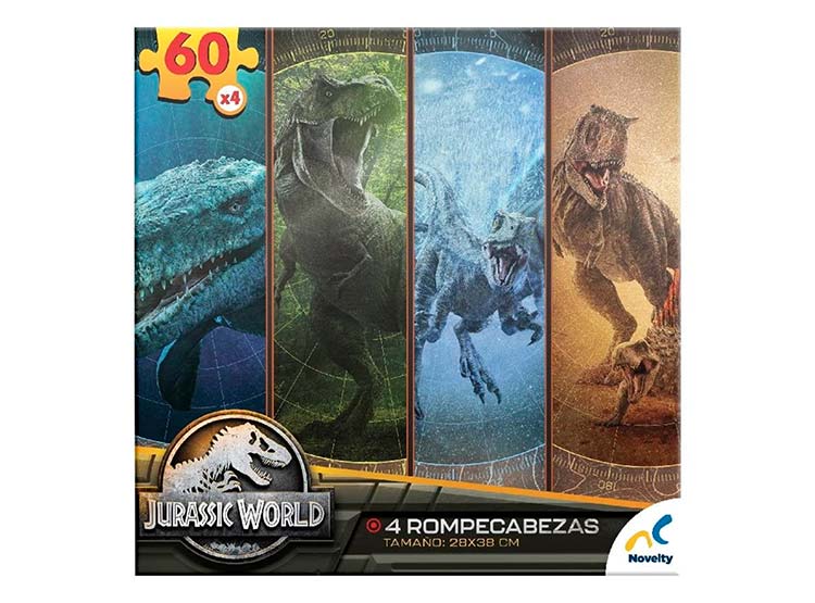 Ripley - PUZZLE 4 EN 1 JURASSIC WORLD 60 PZS