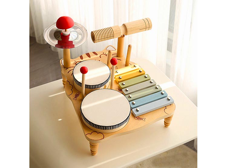 JUGUETE DIDACTICO KIDSCOOL BATERÍA DE MADERA MONTESSORI - 5