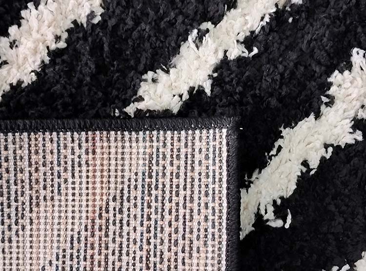 BAJADA DE CAMA IDETEX SHAGGY GUIZA NEGRO 50X100 - 3