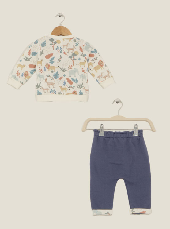 Hudson Baby Neonata Cotone E Cardigan Set Abito Casual Rosa Safari Moderno 2t Us~p121878475
