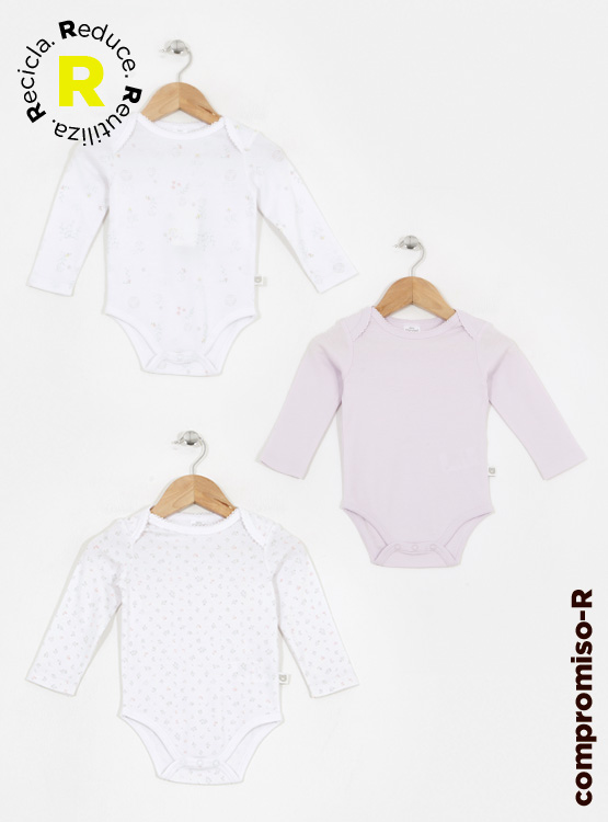 3 PACK BODY ALGODÓN NIÑA BABY HARVEST TRI BODIES - 1