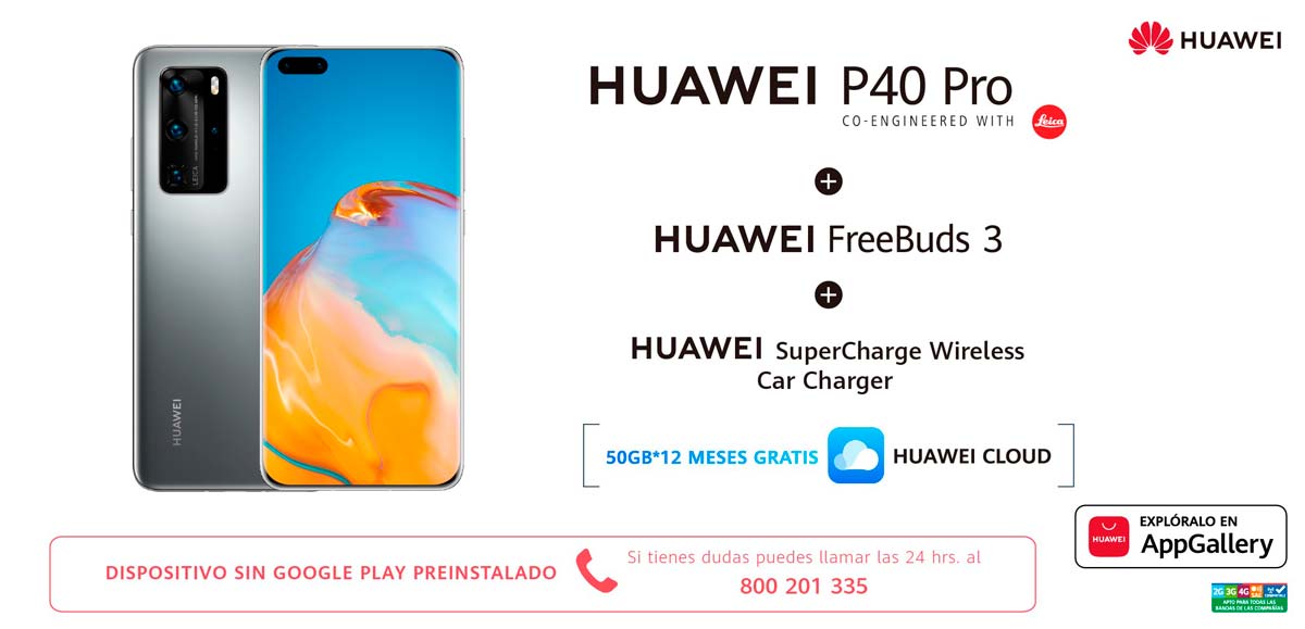 PP HUAWEI P40 PRO SILVER OPEN BUNDLE