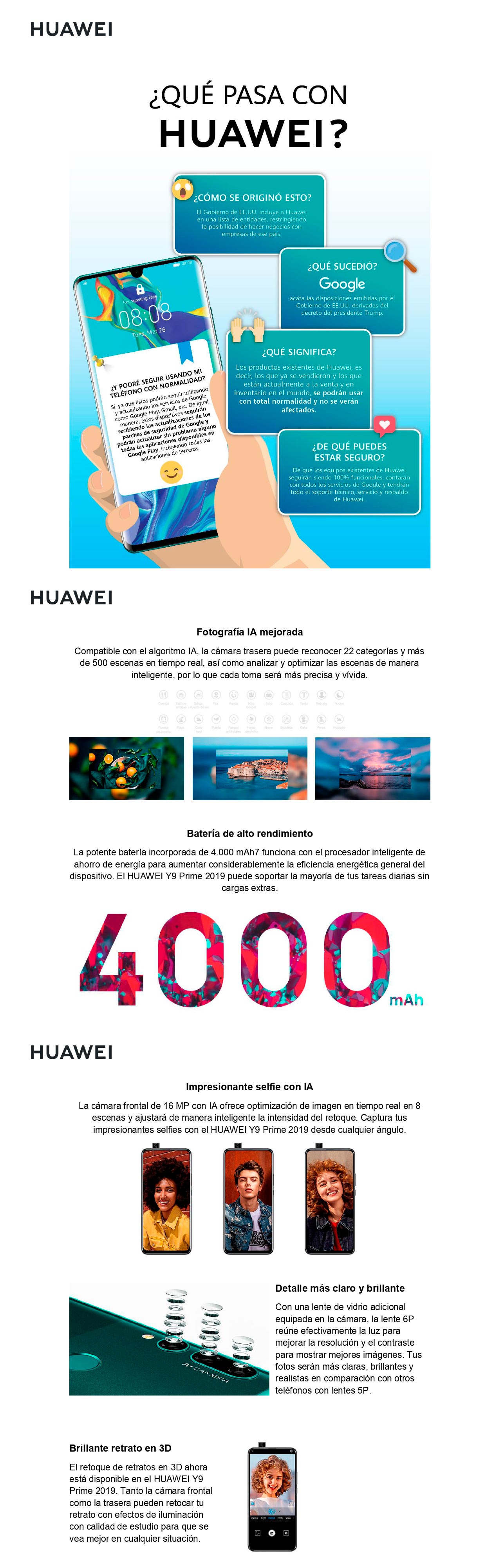 PP HUAWEI Y9 PRIME VERDE ENTEL