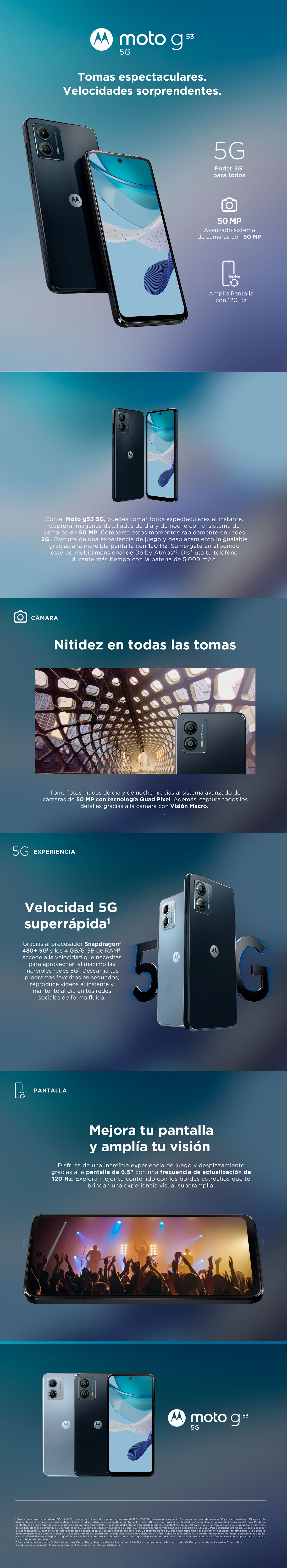 MOTOROLA G53 128GB AZUL OPEN