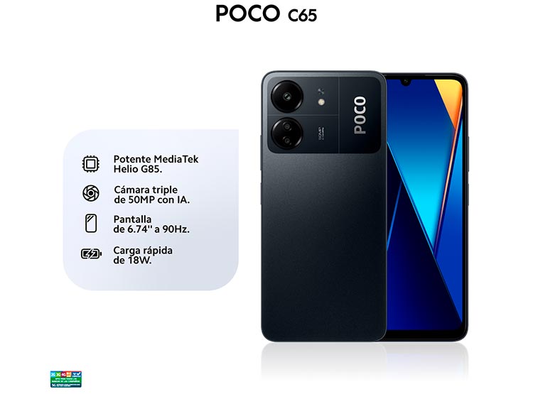 CELULAR XIAOMI POCO C65 128 GB 6 GB RAM 8MP 6.7" Negro, foto 10