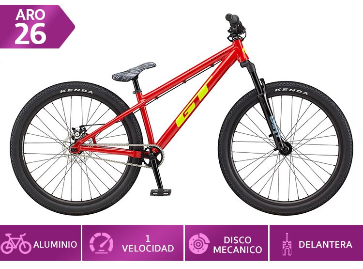 BICICLETA MTB GT LABOMBA ARO 26 1V TALLA M ROJO