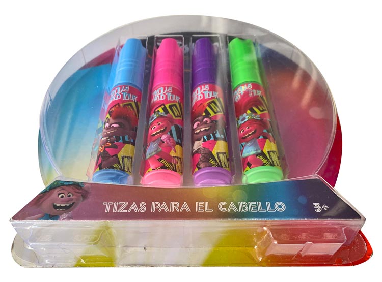 SET 4 TIZAS PARA EL PELO TROLLS - 2