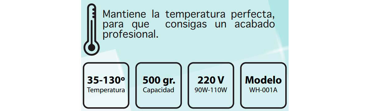 OLLA DE CERA DE DEPILACIÓN GAMA 500CC NEGRA
