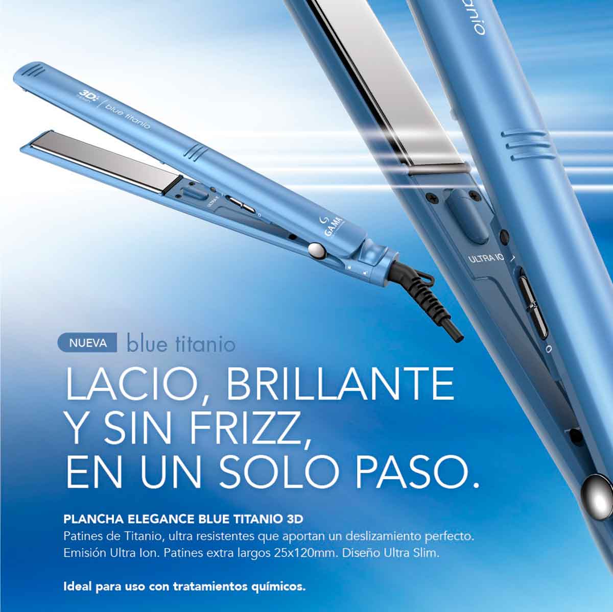 ALISADOR GAMA ELEGANCE 3D BLUE TITANIO