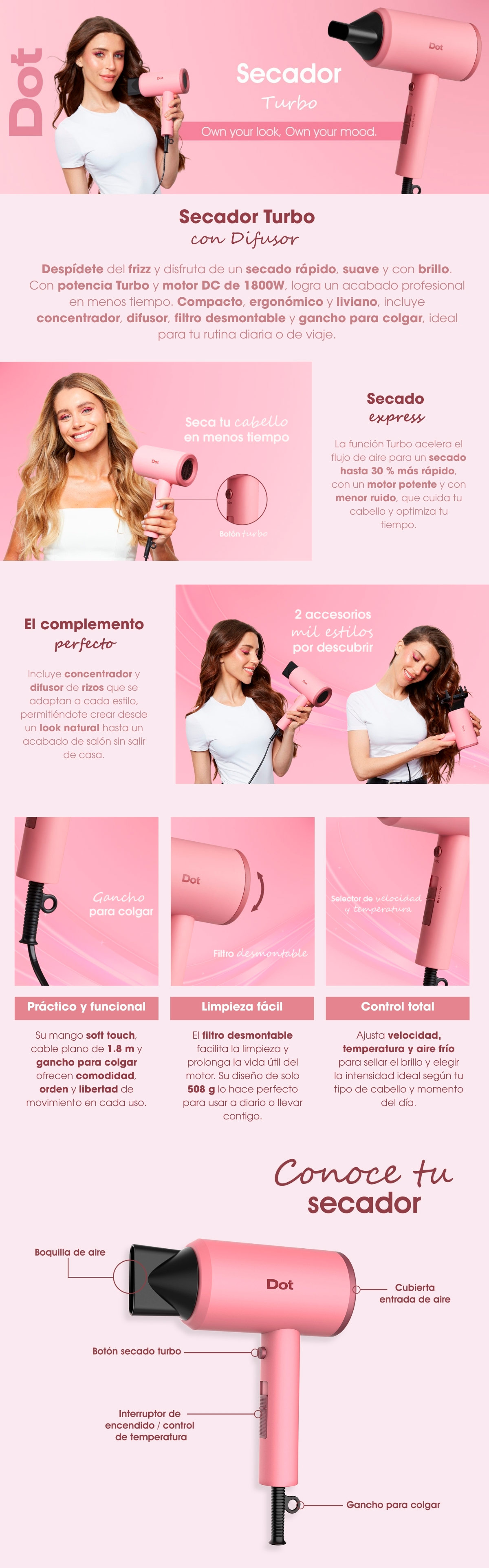 SECADOR DE PELO DOT