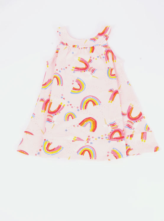 VESTIDO CUELLO ESTAMPADO BABY HARVEST - 1